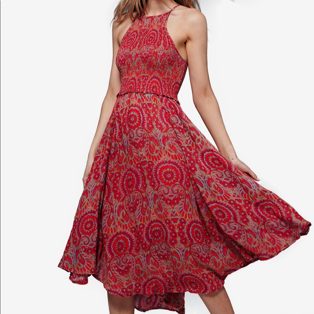 Free People Seasons In the Sun Midi Dress Sz. M